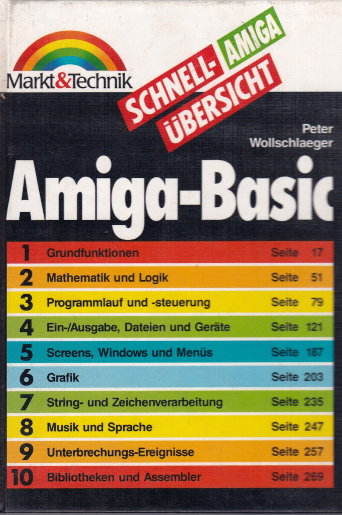 Markt und Technik - Schnelluebersicht Amiga-BASIC