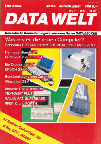 DATA WELT - 1985 Juli/August